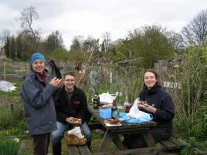 The 2004 "First Barbie of the Year" prize goes to Jen & Julian (and guests) on plot 40B. Let's hope they were wearing their sun cream in that hot spring weather...